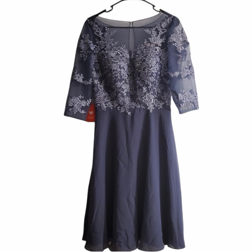 NWT! JJ's House Stormy Gray Cocktail Dress 8